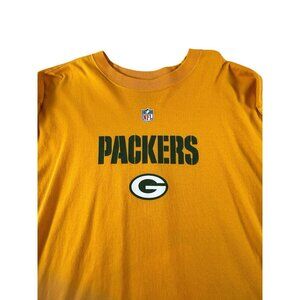 Green Bay Packers NFL Long Sleeve Shirt Vintage REEBOK Sz XL Yellow Green